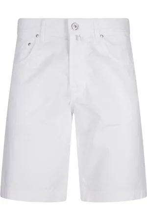 Jacob Cohen Homme, Shorts, Blanc, Taille: W31 Pantalon Blanc avec Mélange Lyocell