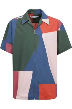 J.W.Anderson Homme, Chemises, Multicolore, Taille: L Chemise à manches courtes imprimée