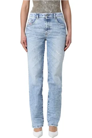 Diesel Femme, Jeans, Bleu, Taille: W28 Lavage Clair Jeans droits Femme Denim