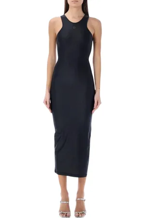 COPERNI Femme, Robes, Noir, Taille: 36 FR Robe Midi Noire Élégante