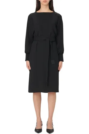 Emporio Armani Femme, Robes, Noir, Taille: 34 FR Robe Mini Blanche Col Bateau