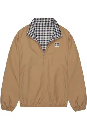 Aquascutum Homme, Vestes, Brun, Taille: M Veste de marin réversible avec capuche ajustable