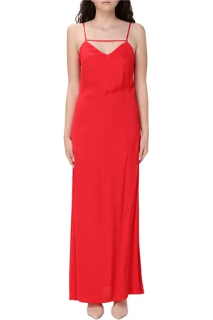 Twin-Set Femme, Robes, Rouge, Taille: 38 FR Robe Élégante pour Femmes