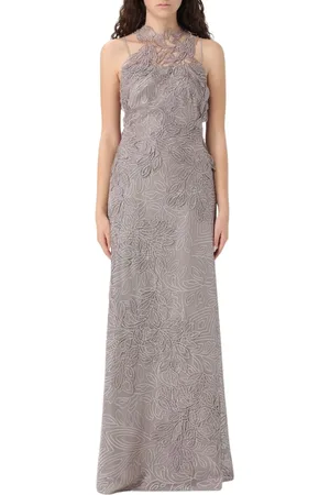 Alberta Ferretti Femme, Robes, , Taille: 38 FR Robe Midi Élégante Plissée
