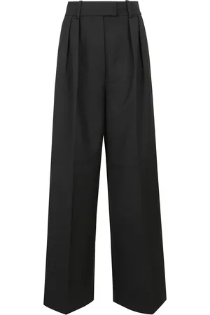 ANINE BING Femme, Pantalons, Noir, Taille: 40 FR Pantalon large avec fermeture avant