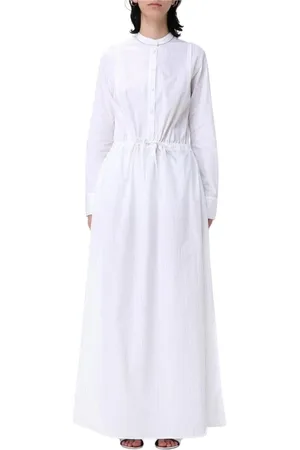 Fabiana Filippi Femme, Robes, Blanc, Taille: 36 FR Robe Maxi Élégante à Rayures