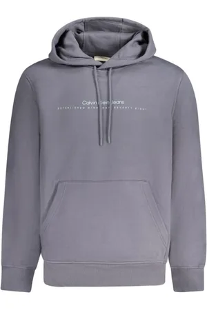 Calvin Klein Homme, Sweatshirts et sweats à capuche, Bleu, Taille: S Pull Bleu en Coton