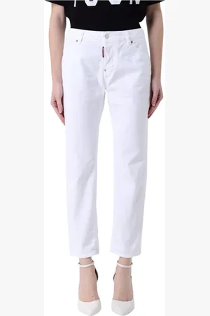 Dsquared2 Femme, Jeans, Blanc, Taille: 36 FR Jean Femme Jambe Droite Blanc