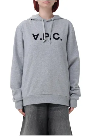 A.P.C. Femme, Sweatshirts et sweats à capuche, Gris, Taille: 38 FR Sweat à Capuche Gris Coupe Décontractée
