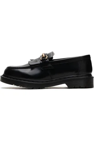 Dr. Martens Homme, Chaussures, Noir, Taille: 36 EU Mocassins Lisses Polis Noirs