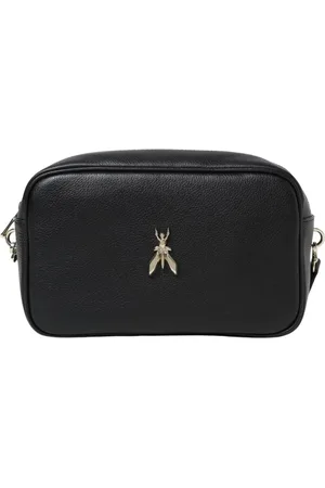 Patrizia Pepe Femme, Sacs, Noir, Taille: ONE Size Sac bandoulière en cuir noir