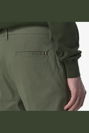 K-Way Homme, Pantalons, Vert, Taille: L Pantalon Twill Tech