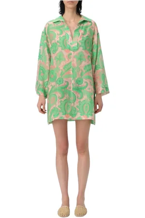 Etro Femme, Robes, Multicolore, Taille: 38 FR Robe Mini Rose Paisley Coupe Décontractée