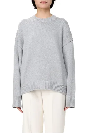 THEORY Femme, Pulls, Gris, Taille: 40 FR Pull en tricot gris à coupe décontractée