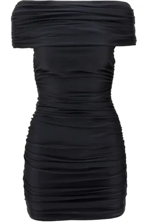 COPERNI Femme, Robes, Noir, Taille: 38 FR Robe Fourreau Plissée Noire