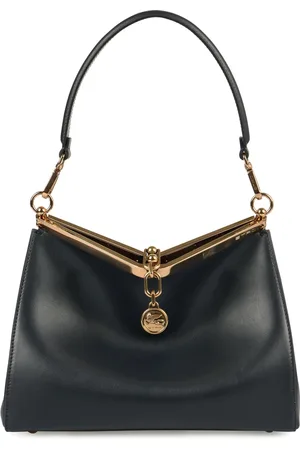 Etro Femme, Sacs, Noir, Taille: ONE Size Sac bandoulière en cuir avec détail logo