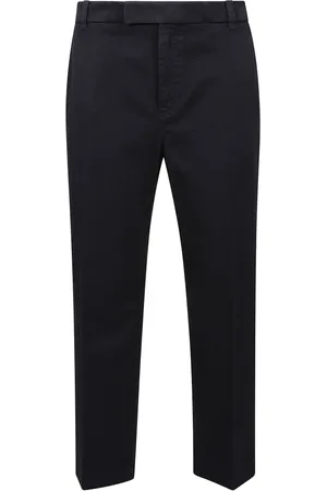 Thom Browne Homme, Pantalons, Bleu, Taille: M Pantalon Court en Coton Sophistiqué