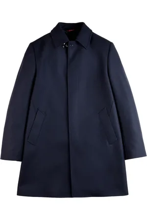 FAY Homme, Manteaux, Bleu, Taille: S Élégant manteau en mélange de laine