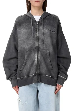 Golden Goose Femme, Sweatshirts et sweats à capuche, Gris, Taille: 40 FR Sweat à capuche orné
