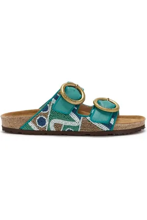Maliparmi Femme, Chaussures, Bleu, Taille: 36 EU Sandales Mimosa Perles