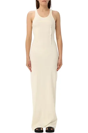 Maison Margiela Femme, Robes, Blanc, Taille: 38 FR Robe Maxi Élégante Blanche