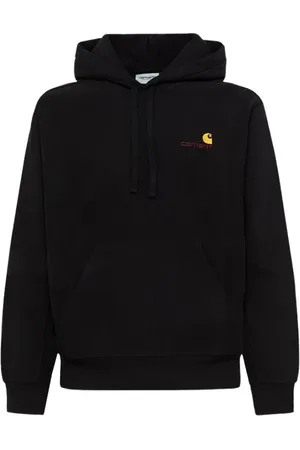 Carhartt Homme, Sweatshirts et sweats à capuche, Noir, Taille: S American Script Sweat à capuche
