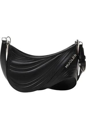 MUGLER Femme, Sacs, Noir, Taille: ONE Size Sac à bandoulière matelassé en cuir