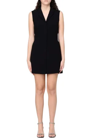 THEORY Femme, Robes, Noir, Taille: 38 FR Élégante Robe Noire Sans Manches