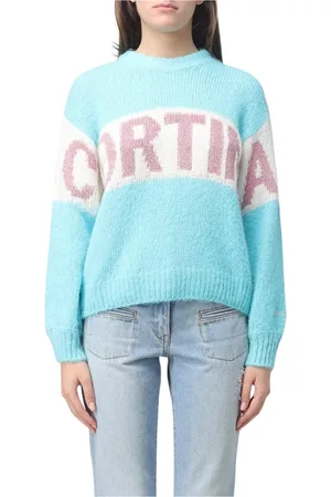 MC2 SAINT BARTH Femme, Pulls, Bleu, Taille: 36 FR Pull en Mohair Bleu Ciel