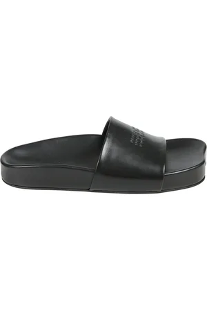 Maison Margiela Homme, Chaussures, Noir, Taille: 41 EU Sandales anatomiques plates en cuir