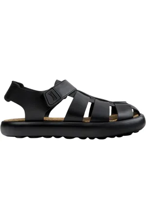 Camper Homme, Chaussures, Noir, Taille: 42 EU Sandales Décontractées en Cuir Noir