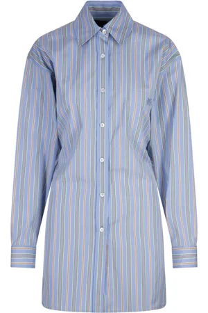 Etro Femme, Blouses et Chemises, Bleu, Taille: 34 FR Chemise Rayée Bleue avec dans le Dos