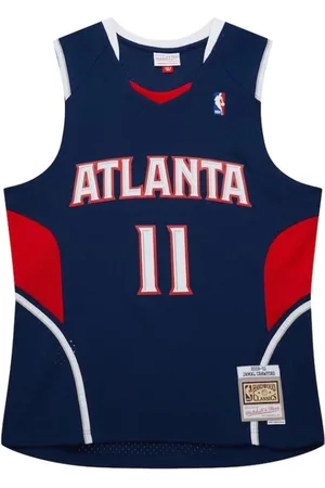 Mitchell & Ness Homme, Sport, Bleu, Taille: M Maillot Atlanta Hawks 2009 Jamal Crawford