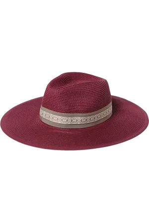 Coccinelle Femme, Accessoires, Rouge, Taille: ONE Size Chapeau à large bord Style Élégant