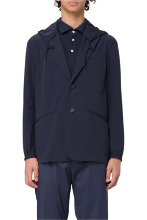 Emporio Armani Homme, Vestes, Bleu, Taille: XL Blazer à Capuche Bleu