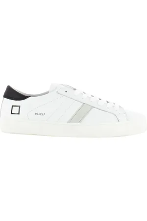 D.A.T.E. Homme, Chaussures, Blanc, Taille: 40 EU Baskets en Cuir Blanc avec Logo