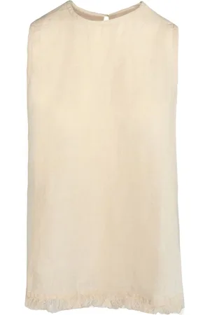 Hest Hést, Femme, Tops, , Taille: 36 FR Haut en Lin Lila Tissé Été