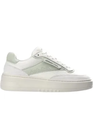 Copenhagen Shoes Femme, Chaussures, Blanc, Taille: 41 EU Baskets Rétro en Cuir Mélangé