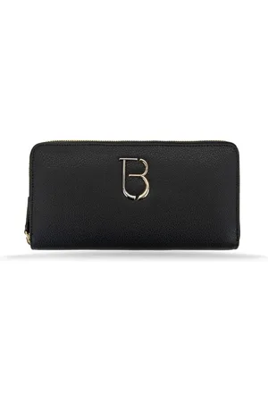Tosca Blu Femme, Accessoires, Noir, Taille: ONE Size Portefeuille en cuir pour femmes avec plusieurs compartiments