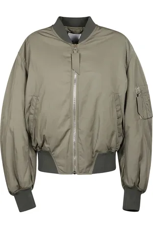 The Attico Femme, Vestes, Vert, Taille: 36 FR Bomber à manches évêque