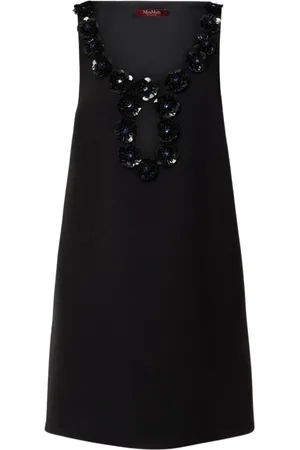 Max Mara Femme, Robes, Noir, Taille: 36 FR Robe Shift à Paillettes Noires