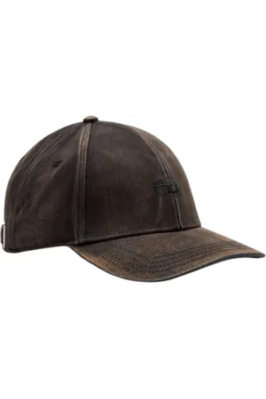 Diesel Unisex, Accessoires, Brun, Taille: ONE Size Casquette de baseball en twill noir