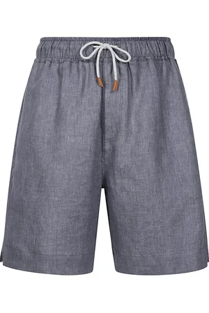 ELEVENTY Homme, Shorts, Noir, Taille: W32 Shorts de jogging en lin