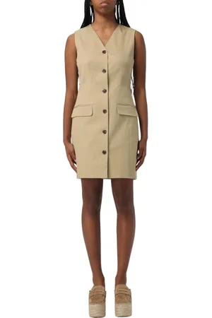 THEORY Femme, Robes, , Taille: 40 FR Robe Mini Noire à Boutons