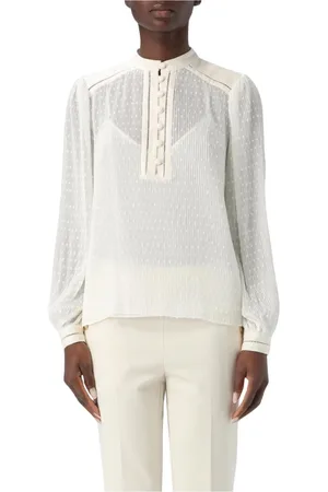 Twin-Set Femme, Blouses et Chemises, Blanc, Taille: 34 FR Chemisier à Pois