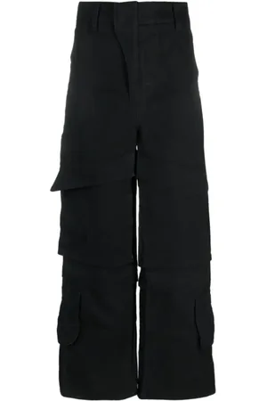 Entire Studios Femme, Pantalons, Noir, Taille: 40 FR Pantalon Large Cargo Bat Hard