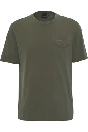 Barbour Homme, Tops, Vert, Taille: XL T-shirt coupe décontractée en sauge claire