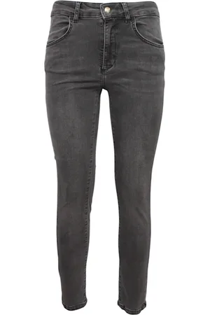 Liu Jo Femme, Jeans, Gris, Taille: W30 Jean en Coton avec Logo Arrière