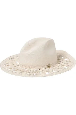 Twin-Set Femme, Accessoires, Blanc, Taille: ONE Size Bonnet blanc orné en tricot