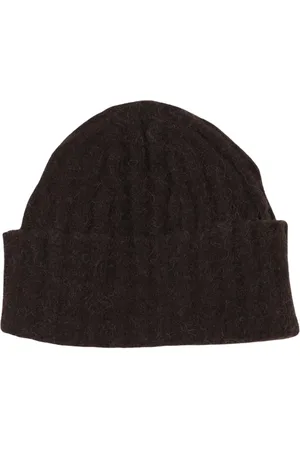 RUS Femme, Accessoires, Brun, Taille: ONE Size Bonnet Beanie Marron pour Femmes